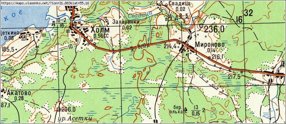 Карта глубин смоленской области