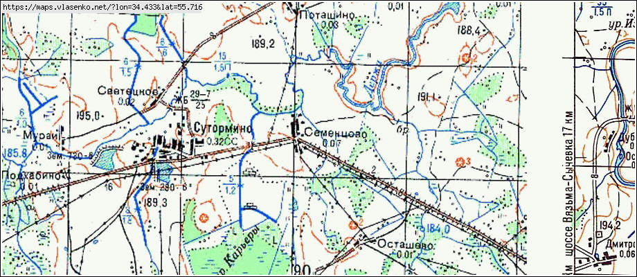 Сычевский район смоленской области карта