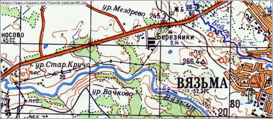 Карта вяземского района смоленской области подробная с деревнями со спутника