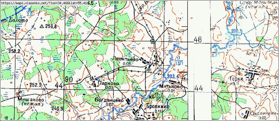 Топографическая карта вяземского района смоленской области