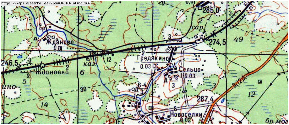 Топографическая карта вяземского района смоленской области