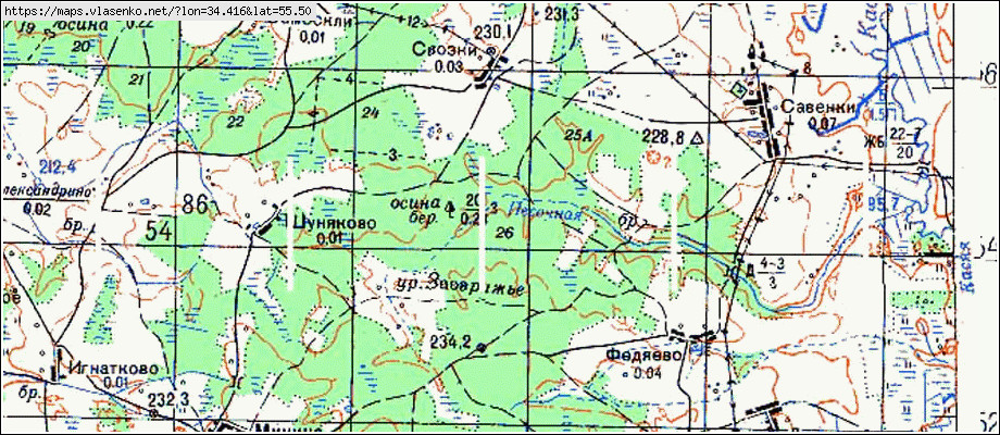 Карта вяземского района смоленской области подробная