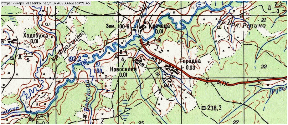 Карта ярцевского района