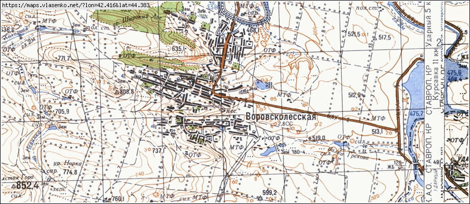 Просянка ставропольский край карта