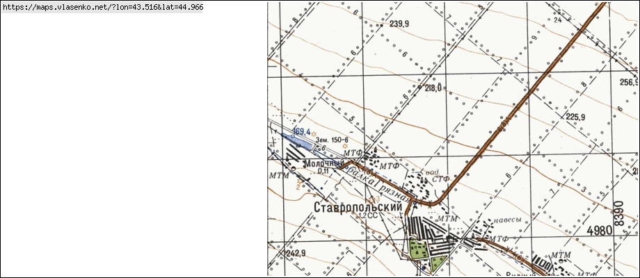 Благодарненский район карта