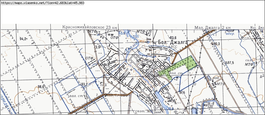 Старая карта ипатовского района