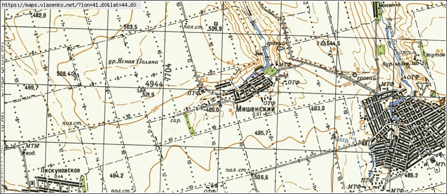 Карта село кочубеевское с улицами и домами