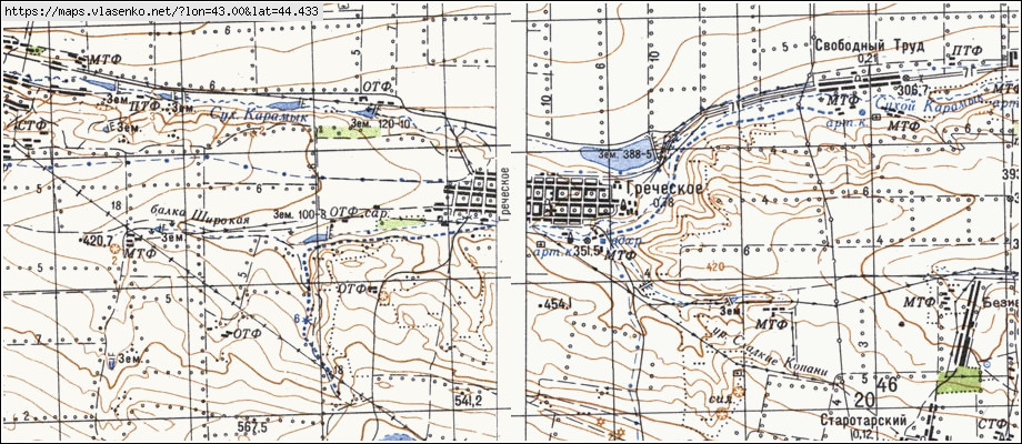 Карта минераловодского района ставропольского края