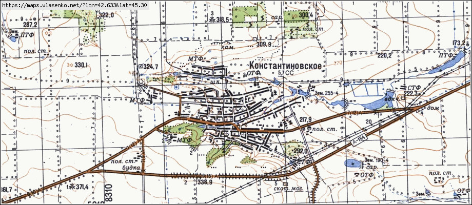 Карта петровского района со спутника