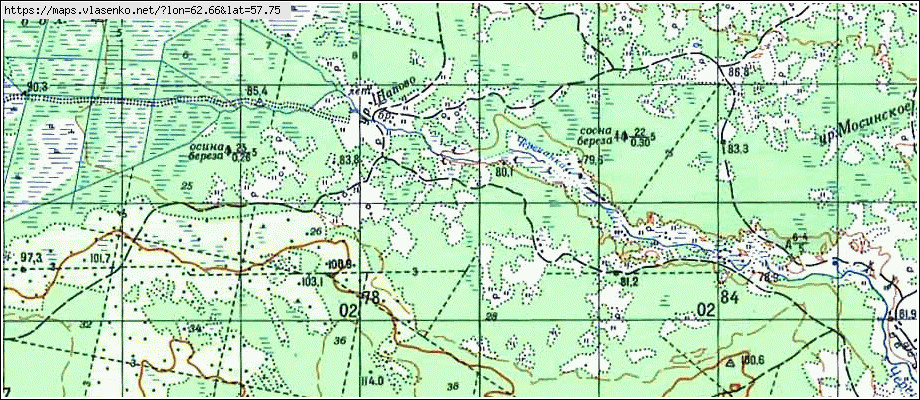 Карта ВОГУЛКА, Свердловская область, Алапаевский район