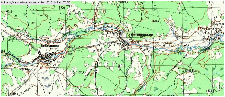 Карта АНТОНОВО, Свердловская область, Артемовский район