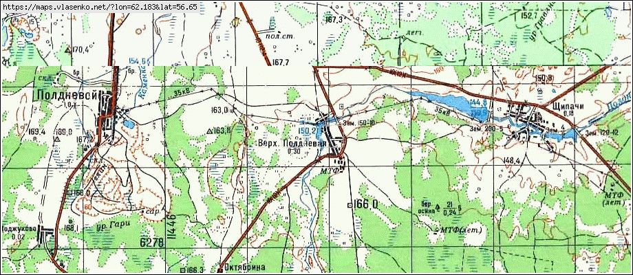 Карта кашино свердловская область карта