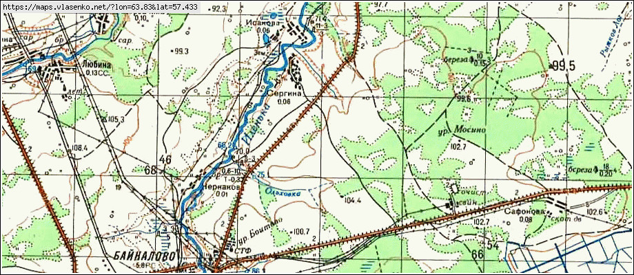 Карта ХАРЛОВСКОЕ, Свердловская область, Ирбитский район