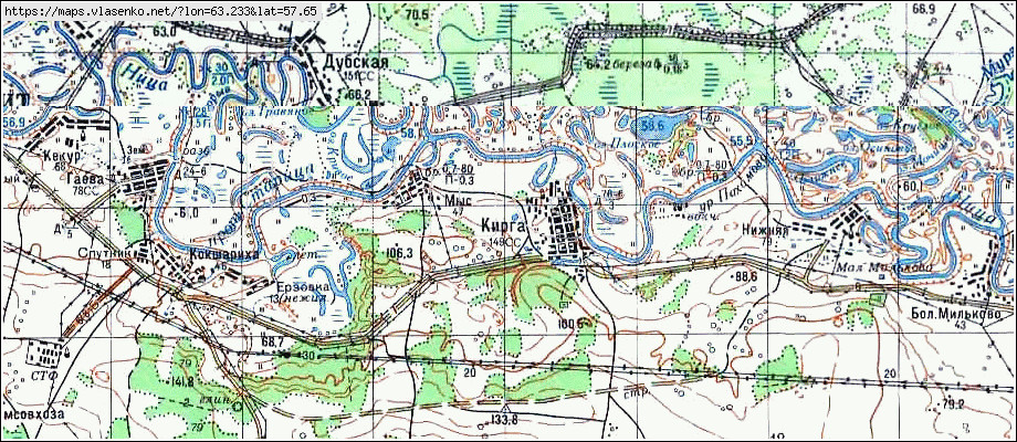 Ирбитский район карта спутник