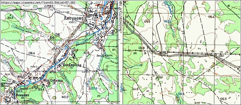 Карта ПРЯДЕИНА, Свердловская область, Ирбитский район