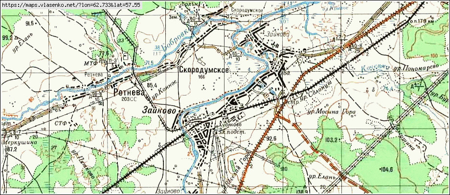 Карта ЗАЙКОВО, Свердловская область, Ирбитский район