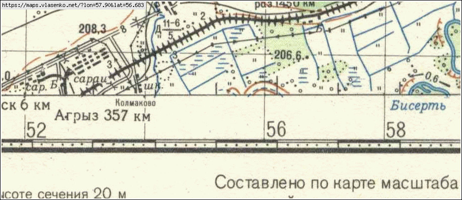 Карта ЧУВАШКОВО, Свердловская область, Красноуфимский район