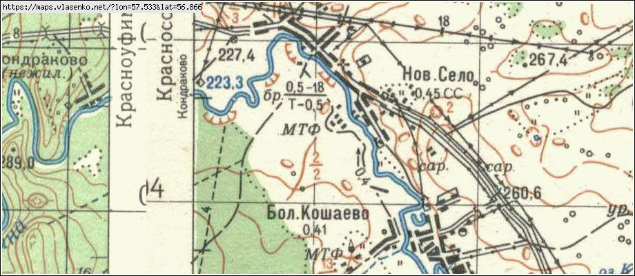 Карта НОВОЕ СЕЛО, Свердловская область, Красноуфимский район