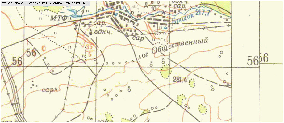 Карта ЮВА, Свердловская область, Красноуфимский район