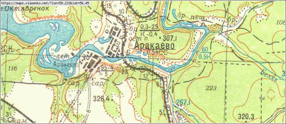 Карта АРАКАЕВО, Свердловская область, Нижнесергинский район