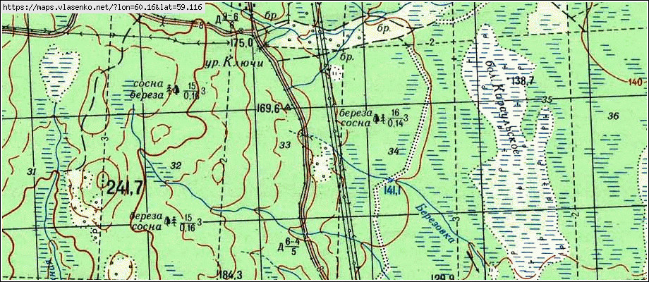 Карта ПОЗДНЯКОВКА, Свердловская область, Новолялинский район