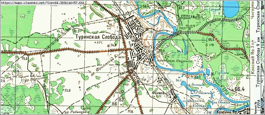 Карта слободо туринского района свердловской области