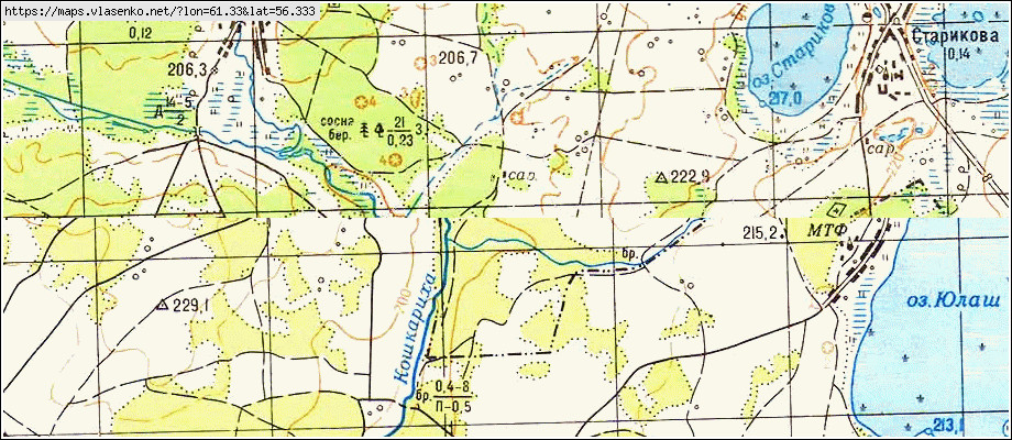 Карта АВЕРИНСКОЕ, Свердловская область, Сысертский район