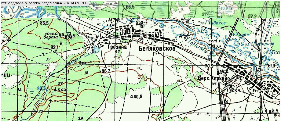 Карта талицкого района свердловской