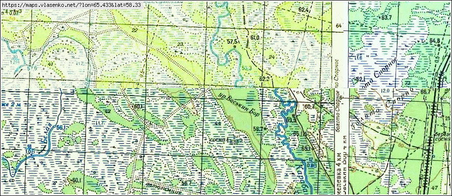 Карта САИТКОВО, Свердловская область, Тавдинский район