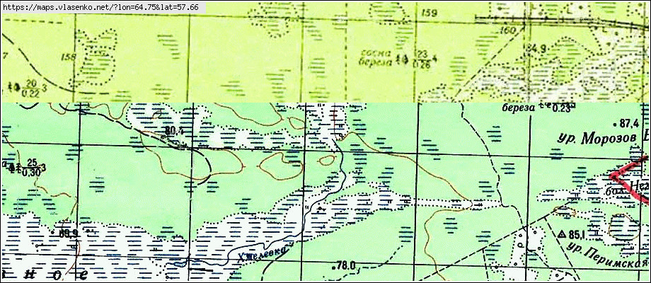 Карта ЛУЧИНКИНО, Свердловская область, Тугулымский район