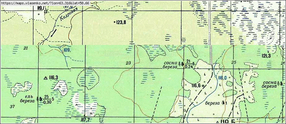 Карта УРУСОВА, Свердловская область, Туринский район