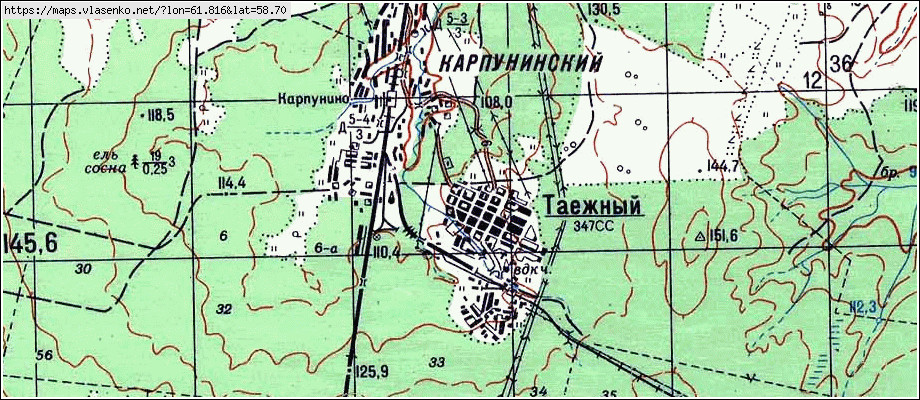 Карта верхотурского района свердловской области