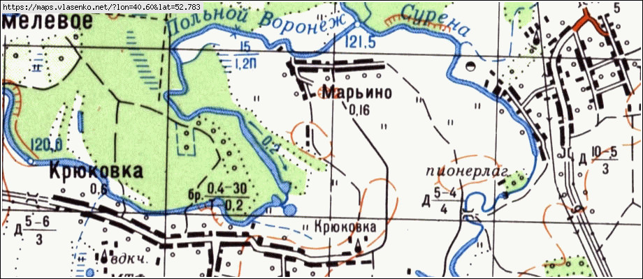 Гололобовка мичуринский район карта