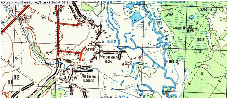 Подробная карта моршанского района