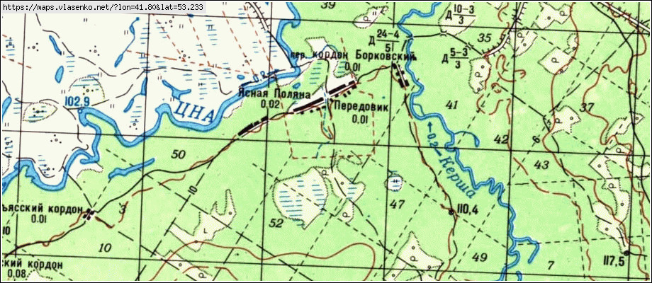 Подробная карта моршанского района