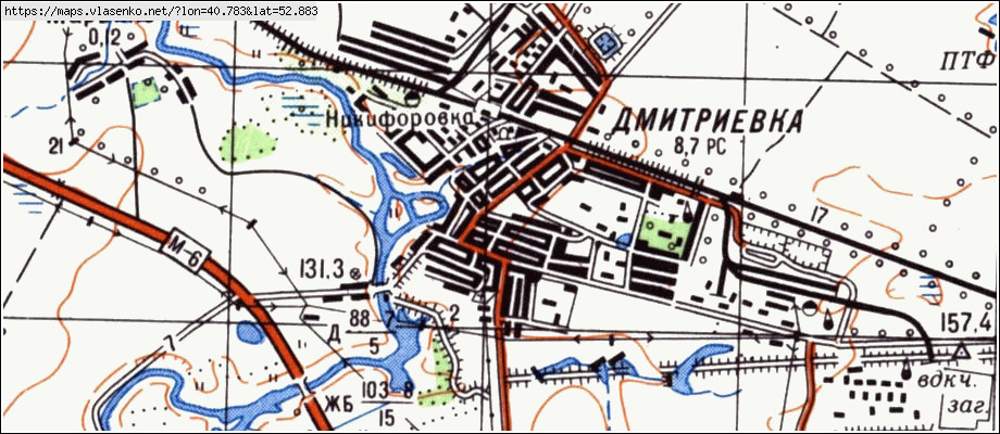 Дмитриевка тамбовская область карта