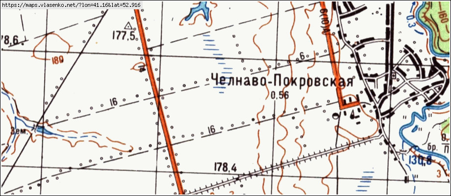 Карта КИМ, Тамбовская область, Никифоровский район. 