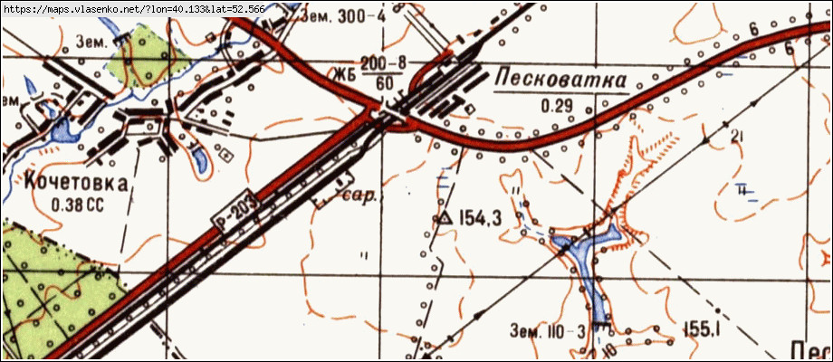 Карта петровска со спутника