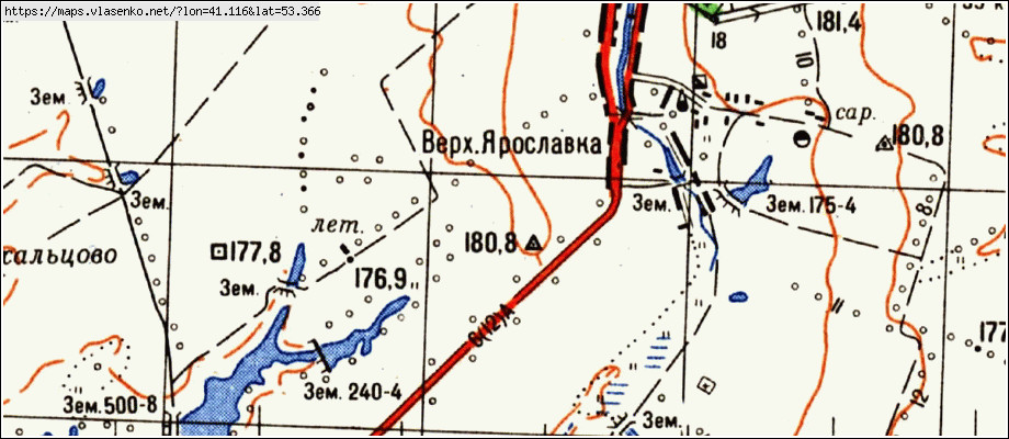 Карта сосновского района тамбовской области с водоемами и прудами