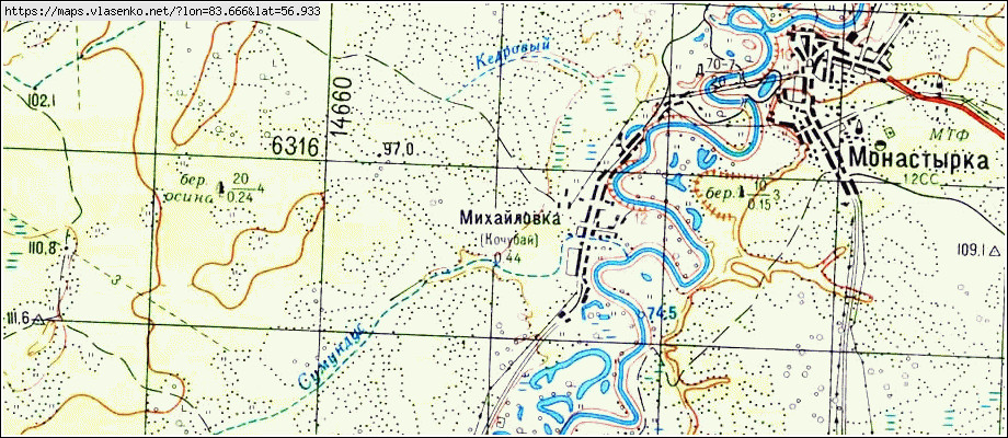 Каштаково томская область карта