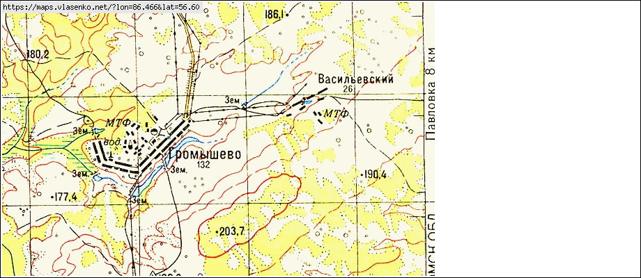 Карта томск зырянское