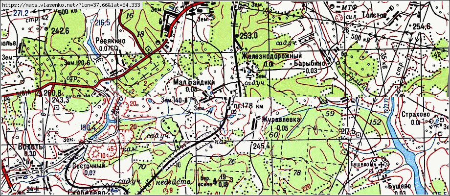 Алексинский район карта