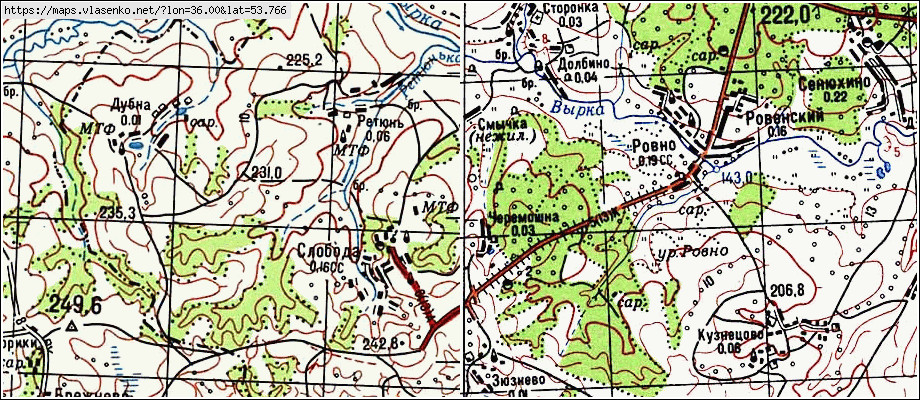 Белевский район карта