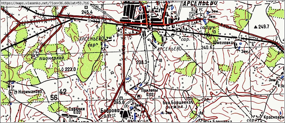 Белевский район карта