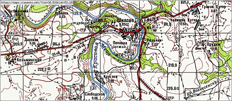 Карта шилово тульская область