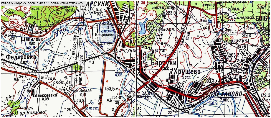 Карта советска тульской области