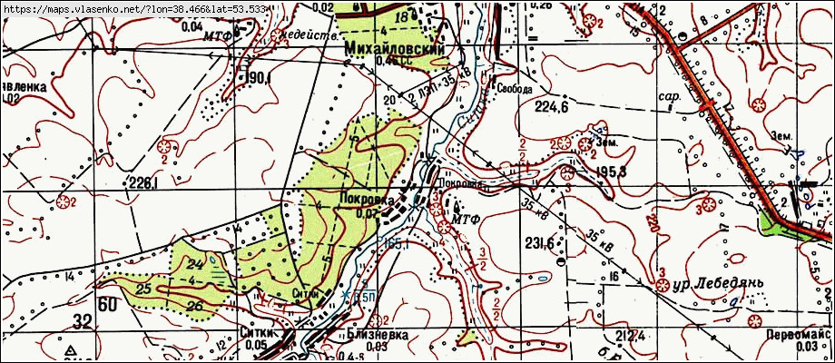 Деревня покровка карта