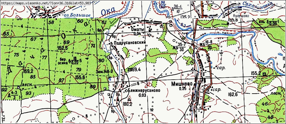 Тульская область ревякино карта поселок