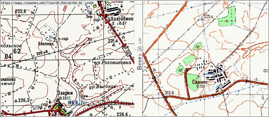 Карта туль обл