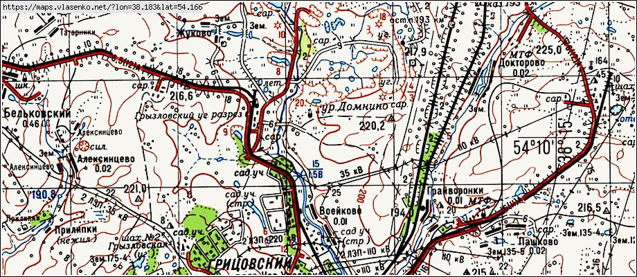 Карта веневского района с населенными пунктами